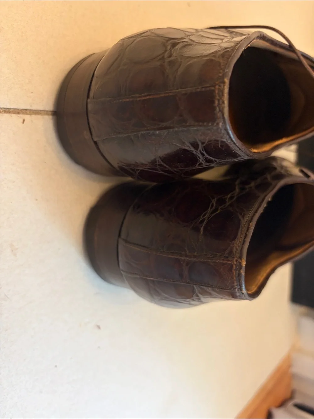 Churchs polished croc